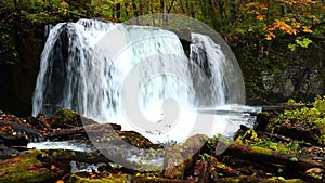 Choshi Otaki, Waterfalls at Oirase Mountain Stream in autumn season