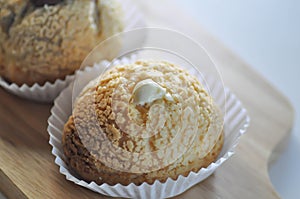 choux cream or cream puff, eclair or custard choux cream