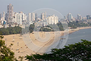 Chowpatty Beach in Mumbai