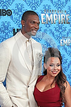 Chris Bosh and Adrienne Bosh
