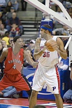 Chris Bosh Guards Rasheed Wallace