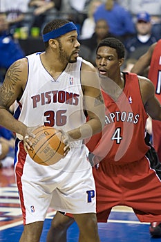 Chris Bosh Guards Rasheed Wallace