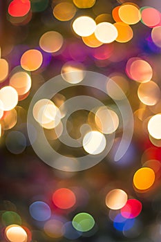 Chrismas lights bokeh