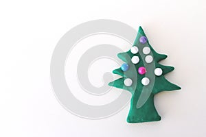Chrismas tree from plasticine