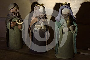 Chrismast traditional nativity scene Three Wise Men