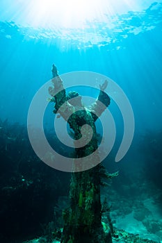 Christ of The Abyss statue in the Florida Keys photo