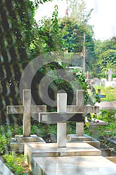 The Christ Cemetery in Thailand