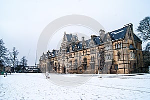 Christ Church, Oxford in the snow