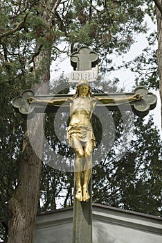 Jesus Christ crucified on Cross photo