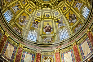 Christ Dome Basilica Saint Stephens Cathedral Budapest Hungary
