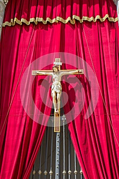 Christ in front of Basilica of St. Peter in Vatican