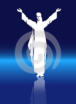 Christ with Full Moon