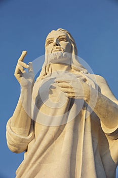 Christ of Havana or Cristo de La Habana, a sculpture representing Jesus of Nazareth on a hilltop of Casablanca photo