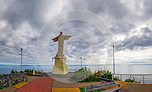 The Christ the King statue, a catholic monument on Madeira island, Portugal