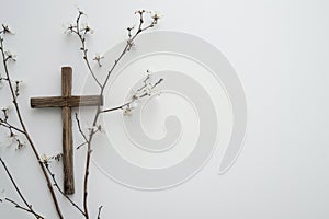 christ, lent concept minimalistic style