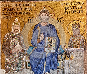 Christ Pantocrator between Emperor Constantine IX Monomachus and the Empress Zoe