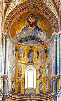 Cristo mosaico cattedrale, Sicilia 