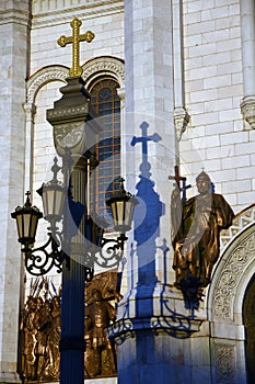 Christ Redeemer cathedral in Moscow. Color photo.