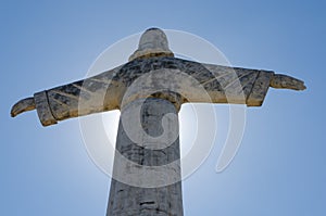 Christ the Redeemer or Christo Redentor statue in Lubango, Angola photo