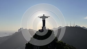 Christ The Redeemer In Downtown Rio De Janeiro Brazil.