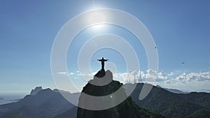 Christ The Redeemer In Downtown Rio De Janeiro Brazil.