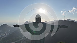 Christ The Redeemer In Downtown Rio De Janeiro Brazil.