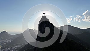 Christ The Redeemer In Downtown Rio De Janeiro Brazil.