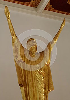 Christ the Redeemer , Golden Jesus statue