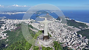 Christ The Redeemer Rio In Downtown Rio De Janeiro Brazil.