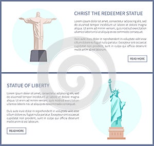 Christ the Redeemer Statue Vector Illustration photo