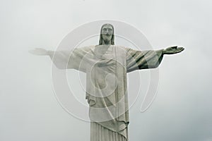 The Christ the Redeemer statue a top the Corcovado Mountain in Rio de Janeiro, Brazil.