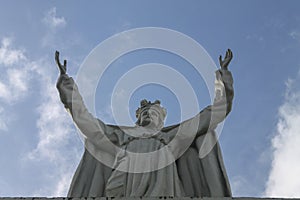 Christ the redeemer in the town of Rio Caribe photo