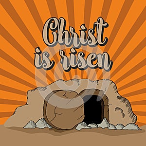 Christ is risen. The empty tomb.