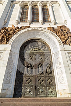 Christ the Savior Church gates in Moscow