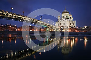 Christ the Savior at night photo