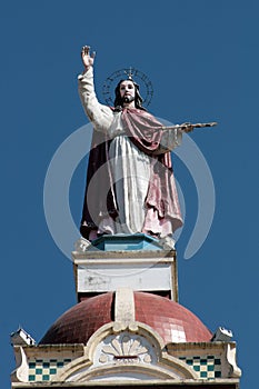 Christ Sculpture on the Matriz Church photo