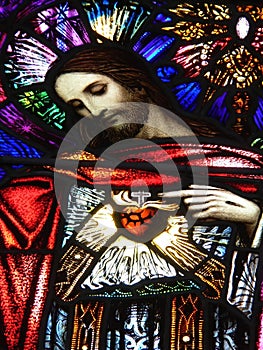 Christ, stained glass image