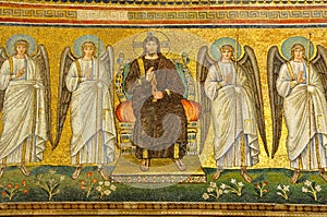 Christ surrounded by angels