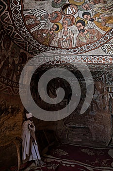 Christain priest in Abuna Yemata church in Ethiopia