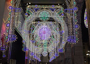 Christams lights in Duomo Milano photo