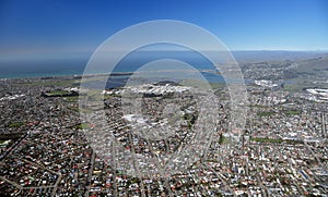 Christchurch Aerial View of Eastern Suburbs