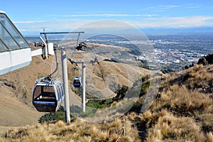 Christchurch Gondola from Top of The Port Hills, New Zealand