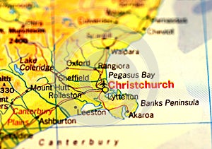 Christchurch map