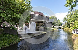 CHRISTCHURCH, NEW ZEALAND - Dec 27, 2020: christchurch and the avon river