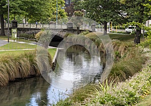 CHRISTCHURCH, NEW ZEALAND - Dec 27, 2020: christchurch and the avon river