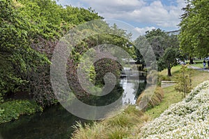 CHRISTCHURCH, NEW ZEALAND - Dec 27, 2020: christchurch and the avon river