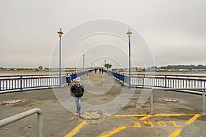 Christchurch Pier with People