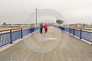 Christchurch Pier with People