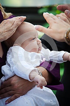 Christening of a baby