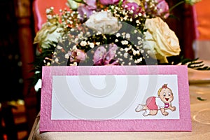 Christening keepsake cover - gift photo